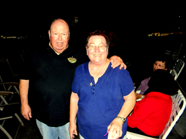 Chris and Mary San Marco at their party on Terry Drive in Arabi. 