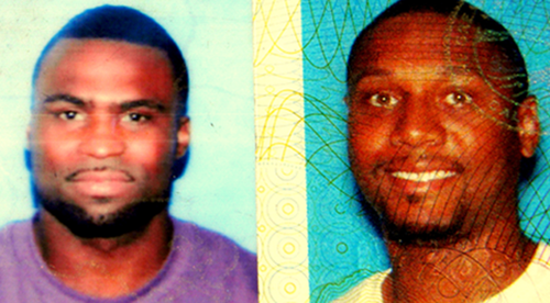 The two men arrested with the marijuana, from left, Bryant Matthews of Chalmette, and Tristan Newsome of California. Photos from drivers' licenses.