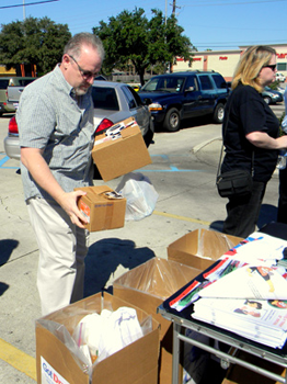 Stacy Clavin of Chalmette drops off olf medications at the Prescription Drug Take-Back Day sponsored by the Sheriff's Office on Oct, 26 at the Walgreen's store in Chalmette.