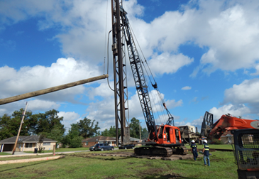 Work has also started on a third sub-station being built at 7001 West Judge Perez Drive at Aycock Street in Arabi, with all three buildings being paid for by FEMA.